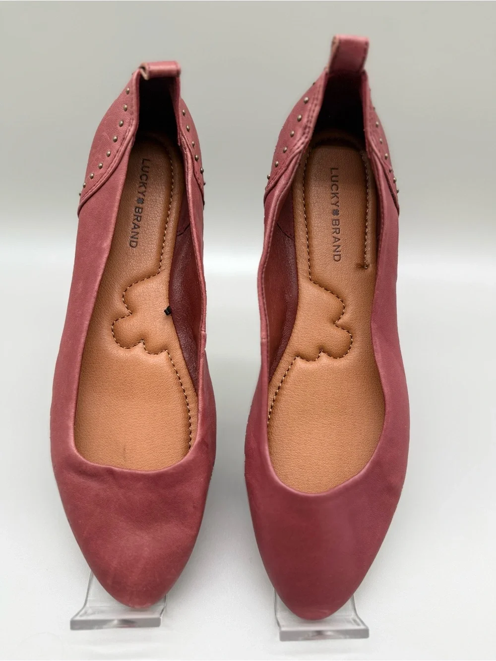 Lucky Brand Rose Ballet Flats with Stud Detail